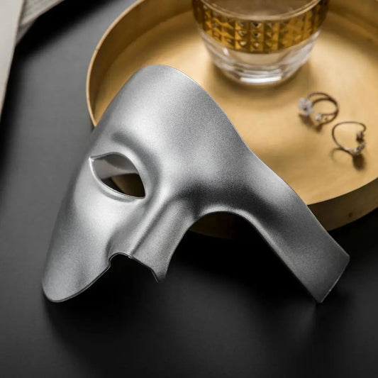 Facial scanner protection PVC Steampunk Phantom Masquerade Mask Plastic Half Face Men